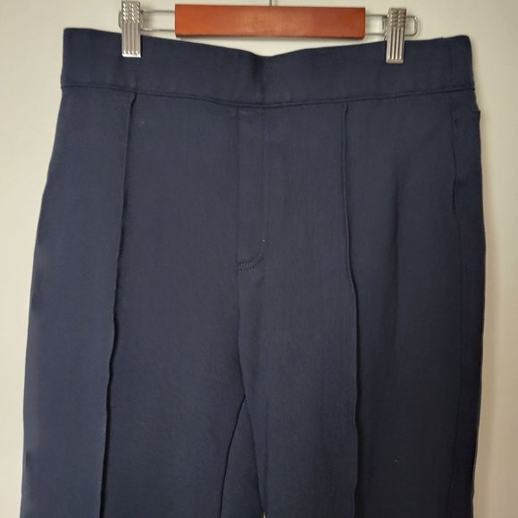 Spanx The Perfect Hi-Rise Flare Ponte Pants Navy Shapewear Size L Petite - Picture 4 of 10